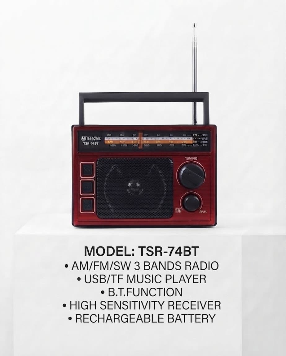Tecsonic Radio ( BT,USB,SD,RE) - TSR74BT